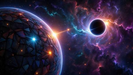 Approaching Black Hole wallpaper