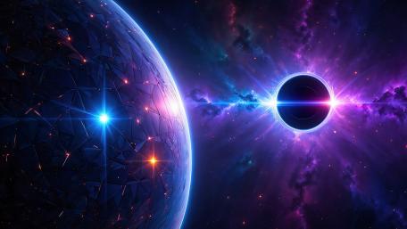 Purple Black Hole wallpaper