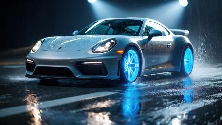 Driving In The Rain wallpaper