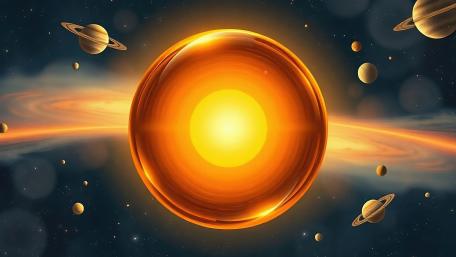 Big Amber Eye In Space wallpaper