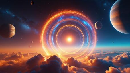 Vortex of the Celestial Cosmos wallpaper