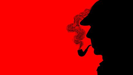 Sherlock Holmes - The Detective's Silhouette wallpaper