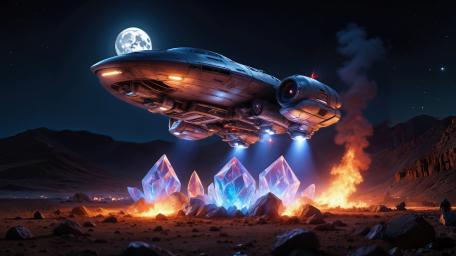 A Moonlit Fantasy Landing wallpaper