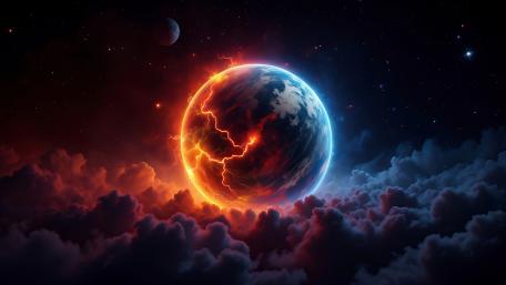 Cracking Planet wallpaper