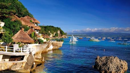 Azure Bay Escape: Seaside Summer Bliss wallpaper