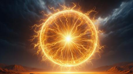 Space Sphere Radiates Cosmic Energy wallpaper