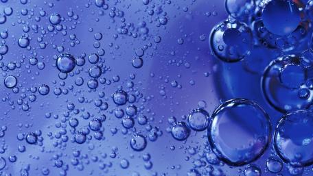 Bubbling Blue Serenity wallpaper