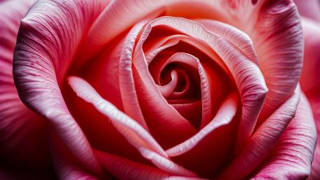 Pink Elegance in Bloom: A Rose's Gentle Dance wallpaper