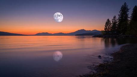 Moon Reflection wallpaper