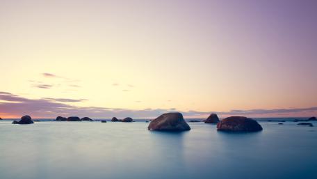 Ocean Serenity at Sunset wallpaper