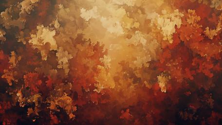 Ethereal Autumn Harmony in Abstract Form wallpaper