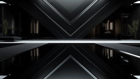 Steel Symmetry in Modern Design wallpaper