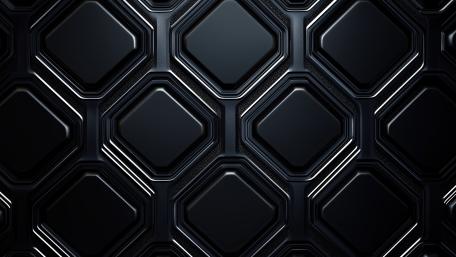 Black Hexagonal Elegance Minimalist AI Art wallpaper