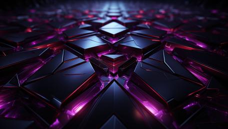 Black and Purple Geometric Illusion wallpaper