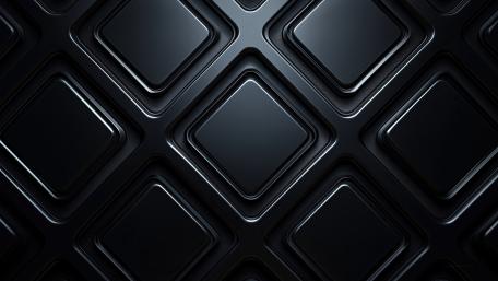 Minimalist 3D Geometric Elegance in Black wallpaper