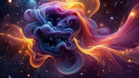 Nebula of Dreams An Abstract Odyssey wallpaper