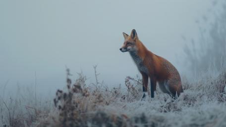 Frozen Serenity Captured in AI Art wallpaper
