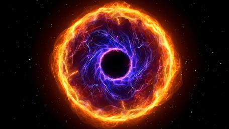 Flaming Circle wallpaper