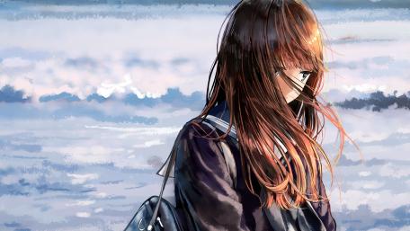 Melancholy by the Shore wallpaper
