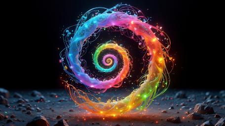 Rainbow Swirl wallpaper