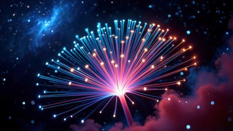Fiber Fireworks wallpaper
