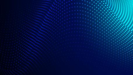 Blue Dot Symphony in Minimalist Waves wallpaper