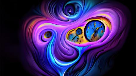 Swirling time wallpaper