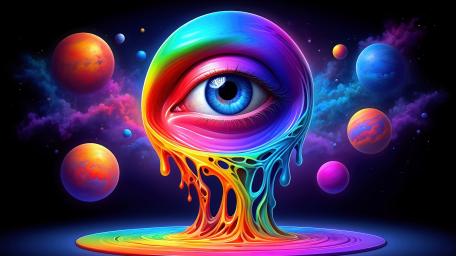 Multicolor Visionary World in High Definition wallpaper
