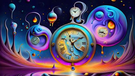 Floating Time wallpaper