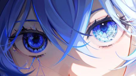 Blue Dreams in Her Eyes wallpaper