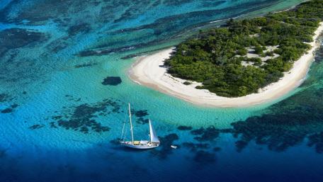 Sailing Serenity Dream Island Adventure wallpaper