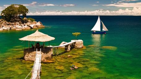 Serene Sailing Adventure on Lake Malawi wallpaper