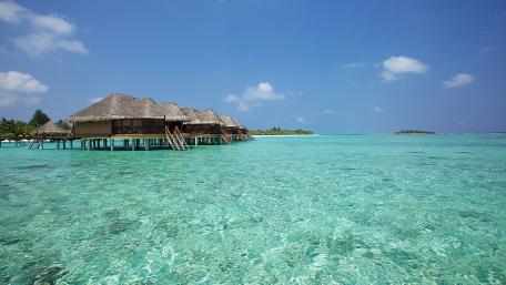 Serenity Over Water in the Maldives wallpaper