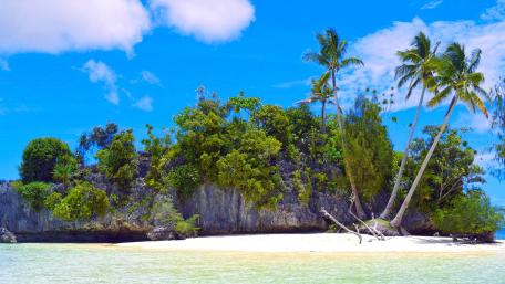 Tropical Paradise of Rock Islands in Palau wallpaper