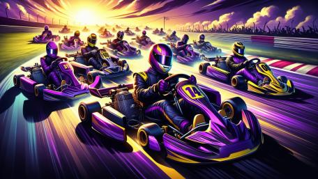 Kart Racing Thrill in 4K Splendor wallpaper