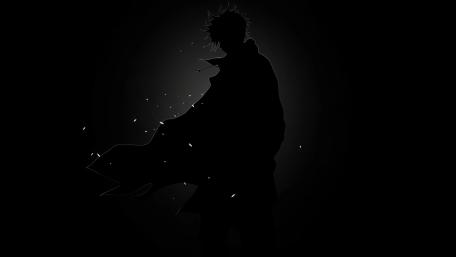 Dark Silhouette of an Anime Hero wallpaper