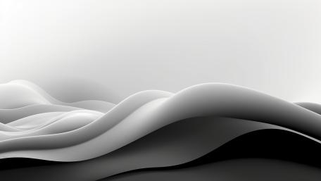 Monochrome Harmony in Wavy Minimalism wallpaper
