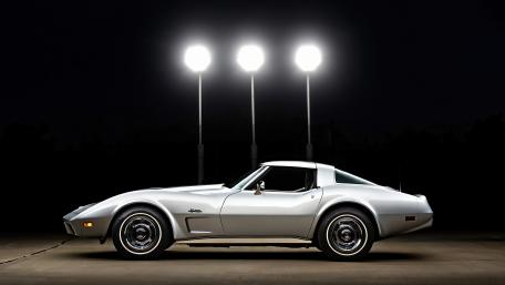 Silver 76 Vette wallpaper