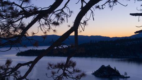 Evening Serenity at Emerald Bay wallpaper