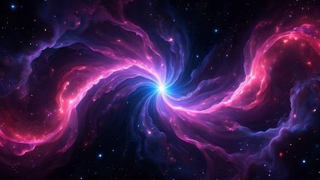 Whirling Cosmic Vortex in Abstract Splendor wallpaper