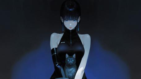 Anime Enigma in Shadows wallpaper