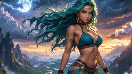 Enchanted Vision of an AI-Driven Princess wallpaper