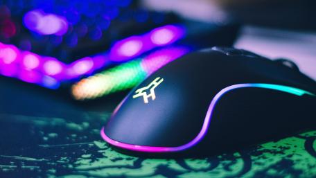 Gaming Perfection Enhanced Neon Vibes wallpaper