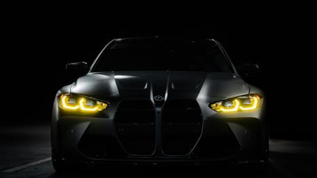 BMW Headlamps Illuminate the Darkness wallpaper