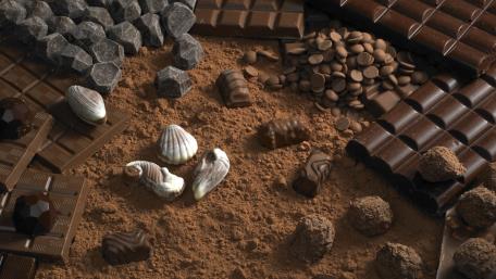 Assortment of Indulgent Chocolate Treats wallpaper