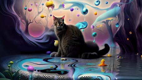 Confused Cat wallpaper