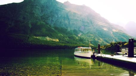 Serene Lake Cruise Adventure wallpaper