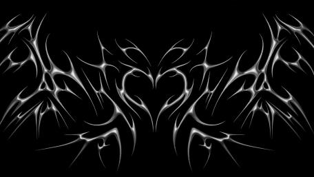 Dark Chrome Heart Fusion wallpaper