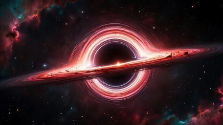 Interstellar Vortex Awaits Beyond Horizons wallpaper