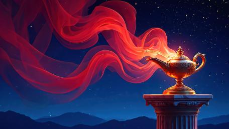 Genie Lamp wallpaper